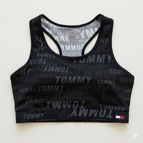 Tommy Hilfiger Other - Tommy Hilfiger Sport Logo Print Racerback Bra M